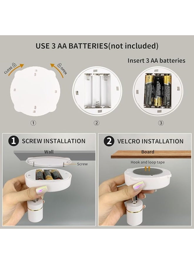 مصباح كشاف يعمل بالبطارية، مصابيح كشاف LED لاسلكية داخلية مع جهاز تحكم عن بعد، إضاءة لاسلكية لأعمال الفنون المعروضة على الحائط - Image 4